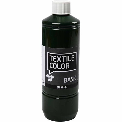 Creativ Company Tinte textil verde oliva, 500 ml
