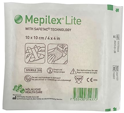 Mepilex Lite Dressing 10x10cm x 1