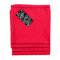 HOMESCAPES 4er-Set rote Stoffservietten 45x45 cm, hochwertige Servietten waschbar, Festliche Tischservietten aus 100% Baumwolle