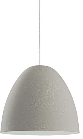 EGLO Pendelleuchte Sarabia, 1 flammige Hängelampe, Hängeleuchte aus Metall in Grau mit Beton-Optik, Esstischlampe, Wohnzimmerlampe hängend mit E27 Fassung, Ø 27,5 cm