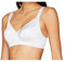 Lovable Reggiseno Senza Ferretto in Micro con Sottocoppa in Cotone, non Imbottito, Sostegno e Comfort, Taglie Forti, Art. 4020, Shaping Donna, Bianco, 40 / 6C