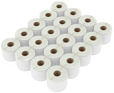 BETCKEY - 20 Rollen 99019 Selbstklebende Etiketten Kompatibel mit DYMO S0722480, 59mm x 190mm, 3000 Mehrzwecketiketten für LabelWriter 450, 4XL NICHT passend 550 oder 5XL