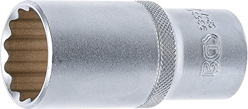 BGS 9363 | Llave de vaso 12 caras, larga | entrada 12,5 mm (1/2) | 27 mm
