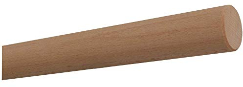 Buche Handlauf unbehandelt Geländer rund ohne Halter (zum ölen, beizen, lackieren) Länge: 4100 mm / 410 cm / 4,1 m Enden: gefast