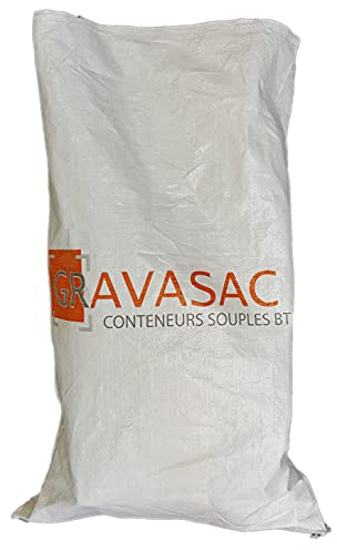 GRAVASAC - Lot de 10 Sacs renforcés de Chantiers 65L pour l'extraction de gravât