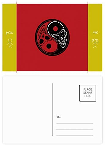 Ghost China Taichi Acht Diagram Freund Postkarten-Set Danksagungskarte Postkarten, 20 Stück
