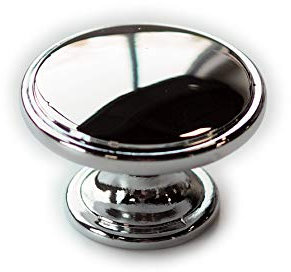Handle & Home 38mm Polished Chrome Knob Round Cabinet Cupboard Door Drawer Pull Wardrobe Furniture