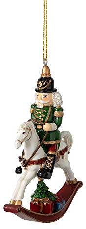 Villeroy & Boch – Winter Collage Accessoires soldier with horse ornament, hanging decoration, polyresin, multi-coloured, 8.2 x 2.5 x 11.5 cm