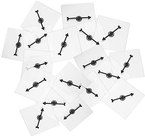 Virtue morals 18 Pieces Spinners for Classroom, Blank Transparent Spinners Dry Erase Math Game Spinner for Teaching and Party Games