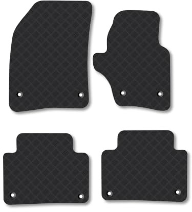 Porsche Cayenne (2003-2010) 3mm Rubber Car Mats | Tailored Fit Durable Floor Mats Full Coverage Protection Waterproof Accessories Easy Clean Anti Slip Made in the UK