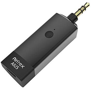 Airfrex Bluetooth Transmitter Compatible with Bluetooth Headphone and Bluetooth Speaker/Bluetooth Receiver, Works with MP3/ Walkman/ PS4/ Nintendo Switch and Other Music Players