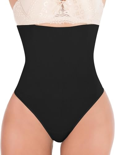 Vorcy Women Tummy Control Shapewear High Waist Body Shaper Knickers Thong | Underwear,Tummy Control Knickers,Breathable And Comfortable,Shapewear For Women Under Dress,For Party/ Wedding/ Daily Wear