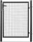 Gardenode Easy Clôture Portillon grillagé en Acier galvanisé Maille 50 x 50 Passage L 1m x H1m75 Noir