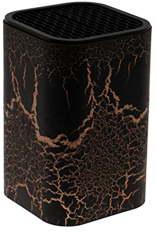 Lashuma Universal Messerblock 9x9x14 cm, Messerhalter Design: Rost, Utensilien Halter Kunststoff