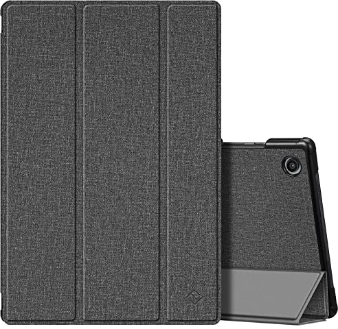 Fintie Hülle für Samsung Galaxy Tab A8 10.5 2021 - Ultra Schlank Kunstleder Schutzhülle Cover mit Auto Schlaf/Wach Funktion für Tab A8 10.5 Zoll SM-X200/X205/X207 Tablet, Jeansoptik dunkelgrau