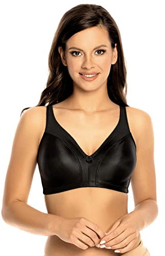 VIANIA! Soft-BH Minimizer 814542 ohne Bügel guter Halt optimale Passform große Größen Farbe Schwarz, Größe:95, Cup:E