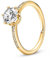 PANDORA SHINE Ring funkelnde Krone gelbvergoldet, Zirkonia 168289C01 48