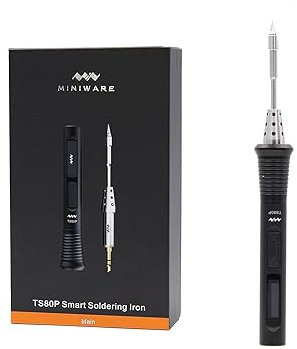 Mini Soldering Iron Kit, TS80P Solder B02 Tip, Heats Up Fast,Original Smart Welding Tool,USB Programmable, with STM32 Chip, 36W Portable DIY Welder Electric Tools,OLED Display,Auto Sleep Mode