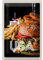 FEMER Blechschild Reise 20x30cm USA Burger Pommes Zwiebelringe Essen