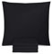 Utopia Bedding - Kissenbezug 80x80 4er Set - Kopfkissenbezug 80 x 80 aus 100% gebürsteter Mikrofaser mit Umschlagverschluss - Falten-, verblassen- und schmutzabweisende Kissenbezüge 80x80 - Schwarz