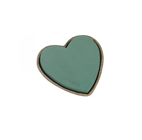 Flowerbox Oasis Steckschaum BIOLIT Herzen 33cm Steckmasse Steckschwamm - 2 Stück