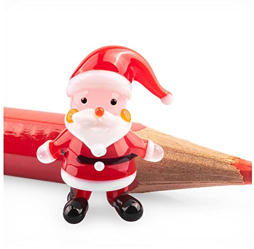 SIKORA 28XS Mini Glasfigur Weihnachtsmann H ca. 1,5 cm