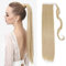 TESS Ponytail Extension Blond 60 cm, Dunkelblond&Bleachblond (#18/613） Glatt Zopf Extension Pferdeschwanz Haarteil 90g Lange Haarverlängerung Zopf