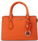 Michael Kors Sheila Umhängetasche aus veganem Leder, klein, ohne Leder, Mohnblume/Ausflug, einfarbig (Poppy/Getaway Solids)