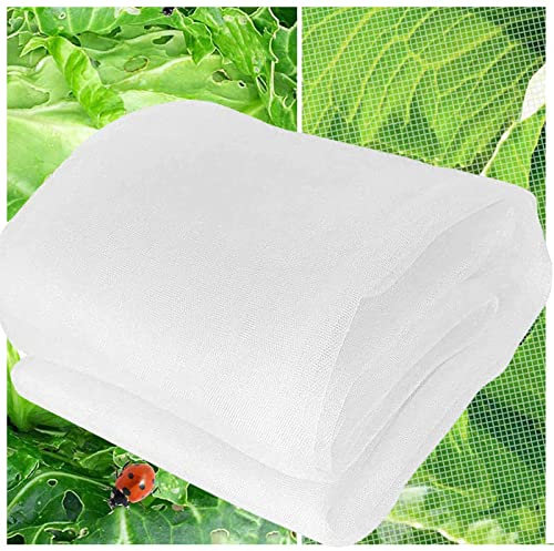 ZHJSHOU Insektennetz, Gemüsenetz Gartennetz Schutz für Pflanzen,Schutznetz Insektenschutznetz Feinmaschig,Pflanzenschutznetz für Gemüse, Blumen, Obst, Garten(5x7m, 60 Maschen)