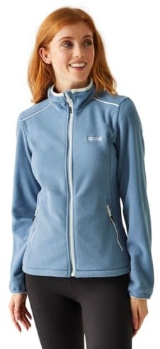 Regatta Women's Floreo IV Full Zip Fleece Jacket Pile Bambina, Coronet Blue(White), 20 Donna
