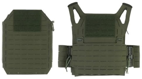 Tactical Vest Multi-Cam Army Plate Carrier Gilet Ranger-Green Military Hunting Tactiqu Airsoft Bullet Vest Molle Backplane Gear (Size : OD_Adjustable)