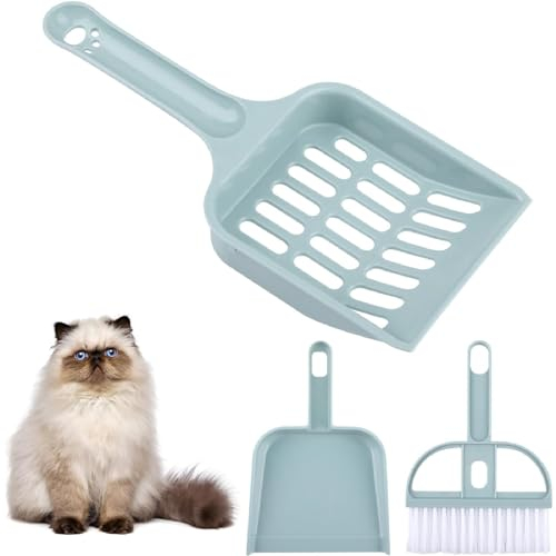 Herramientas de Limpieza para Caja de Arena para Gatos,Recogedor de Arena para Gatos de Plástico,Pala para Arenero de Gatos para Mascota Gatito Canino