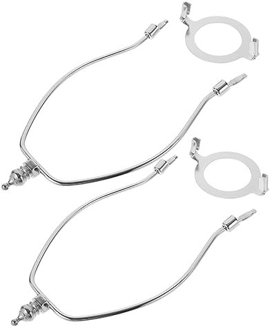 Homoyoyo 2 Stücke Legierung Lampenschirm Horn Rahmen Halterung für E27 Birne Tisch Boden Lampe