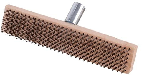 Drahtbesen Mit Stiel, Stahlbesen, Drahtbürsten Zum Reinigen, Rostfreier Unkraut-Moos-Entferner, Tragbare Multifunktionale Reinigungswerkzeuge Für Schwimmbad, Garage, Terrasse, Balkon, Terrasse