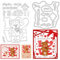 ORIGACH Transparente Stempel Und Stanzformen Zum Valentinstag Mit Teddybär Motiv Für Die Kartengestaltung. Transparente Stempel Und Stanzset Für Die Dekoration von DIY Scrapbooking Fotoalben