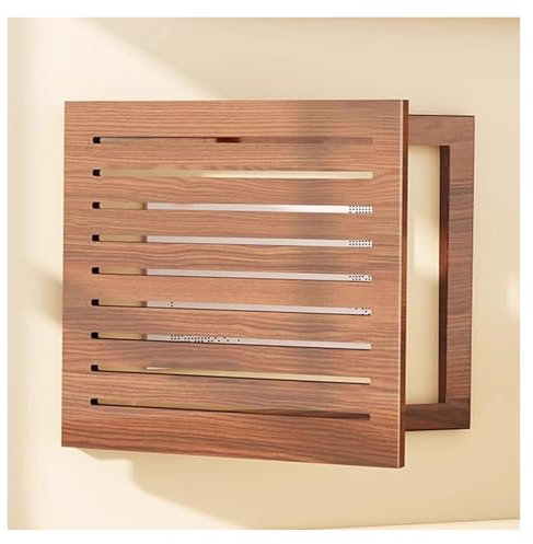 QHZYMX Cache Tableau Electrique Decoratif Couvercle De Compteur Électrique D'intérieur en Noyer, Couvercle De Panneau Électrique Mural en Bois pour Boîte De Disjoncteur/fusible(40x30cm/15.7x11.8in)