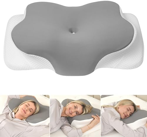 MULISOFT Cuscino Cervicale per Dormire, Cuscino Ergonomico in Memory Foam