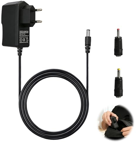 Alimentador 12V 1A 12W, Adaptador de Corriente Universal, Conector de CC de 5,5 mm x 2,1 mm, Compatible con Dispositivos electrónicos de 12 V, para Cámara CCTV, Tira LED, Caja de TV, Router