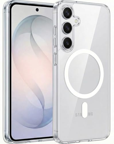 Oprimio Magnetische Hülle für Samsung Galaxy S26 - Transparente Handyhülle, Starker Magnet, Kratzfeste PC-Rückseite - Kompatibel mit MagSafe Zubehör