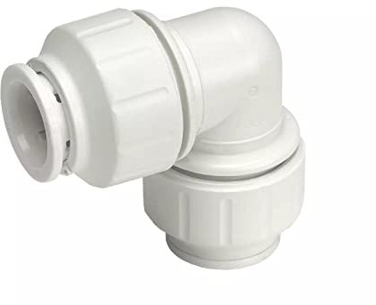 John Guest Speedfit PEM0315W 15 mm Equal Elbow - White (Pack of 10)