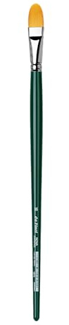 Da Vinci 1875 Series Oilpainting Brush, Synthetic Fiber, Green, 32 x 1.6500000000000001 x 30 cm