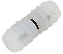 Liedeco Rohrverbinder, Gardinenstangen ø 12 mm | 1 Stück | glasklar
