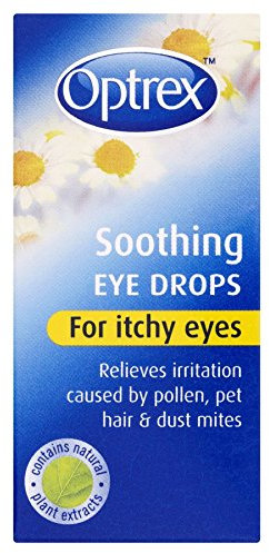 6 x Optrex Soothing Eye Drops for Itchy Eyes 10ml