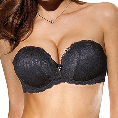 LORMAR Fascia Double Extra Pizzo Offerta Balconcino Super Push UP Varie TG E col (1, Bianco)