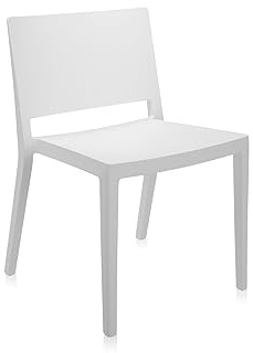 Kartell Lizz Mat Essstühle, Plastik, weiß, 52 x 74.5 x 50 cm