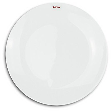 Keith Brymer Jones - Gamma Word - Piatto da contorno - Porcellana - Love - Bianco