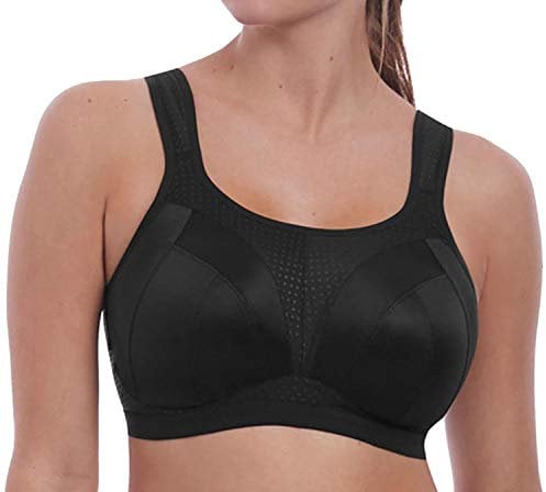 Freya Women's Dynamic Wireless Sports Bra, Opaque, Jet, 36DD