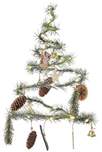 Kaemingk Albero A Spirale A Batteria con LED Bianco Caldo Natale Luci, Multicolore, 8719152234783