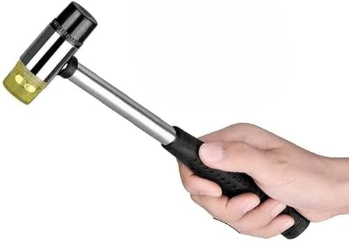 Guitar Hammer - Jadeshay Guitar Luthiers Soft Hammer Double-Sided Headed Fret Hammer Rubber Mallet Hammer Jewelry Home DIY Repair Hand Tool