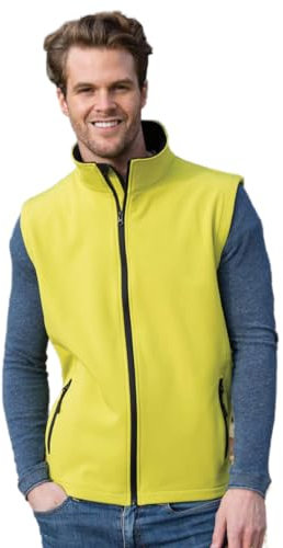 Ergebnis R232M Softshell, bedruckbar, Bodywarmer, Unisex, R232M, Carbon / Schwarz, XXXL